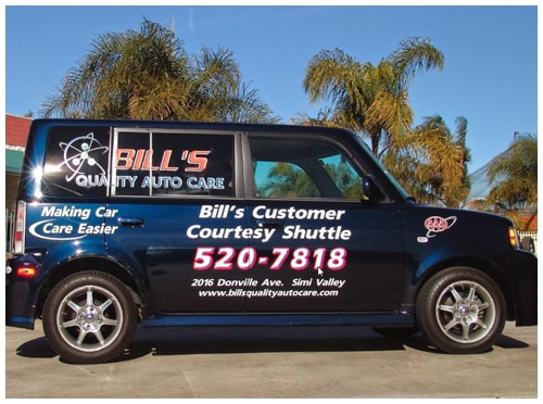 Bill's customer courtesy shuttle